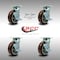 Service Caster 6 Inch SS Polyurethane Caster Set with Roller Bearings 4 Brake 2 Swivel Lock SCC SCC-SS30S620-PPUR-TLB-BSL-2-TLB-2 - alternate 3